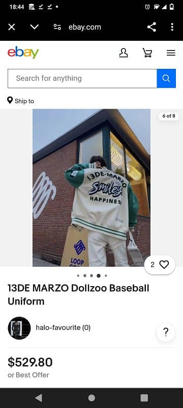 13DE MARZO Dollzoo Baseball Jacket 8