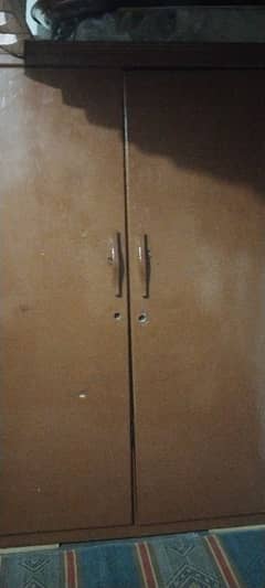 wooden closet, condition 9/10, double door