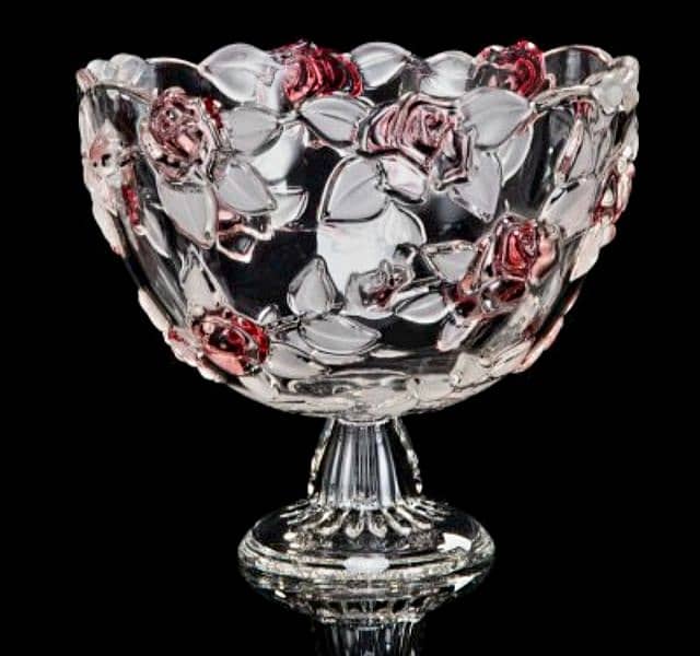 Crystal Vase And Fruit Bowl For Dining Table 2