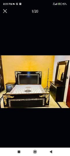 Bed/Double bed/single bed/king size bed/wood bed/poshish bed/Furnitur