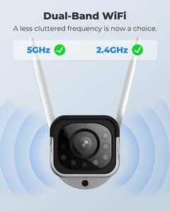 Reolink 5MP Plug-in Wireless Camera, 2.4/5 GHz WiFi Security Camera O