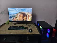 3 Months Used Gaming PC  W/Curved Monitor And Free Gaming Head Phones