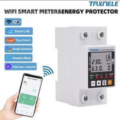 63A TUYA  WiFi Smart solar Earth Leakage units Lock Over Under Voltage