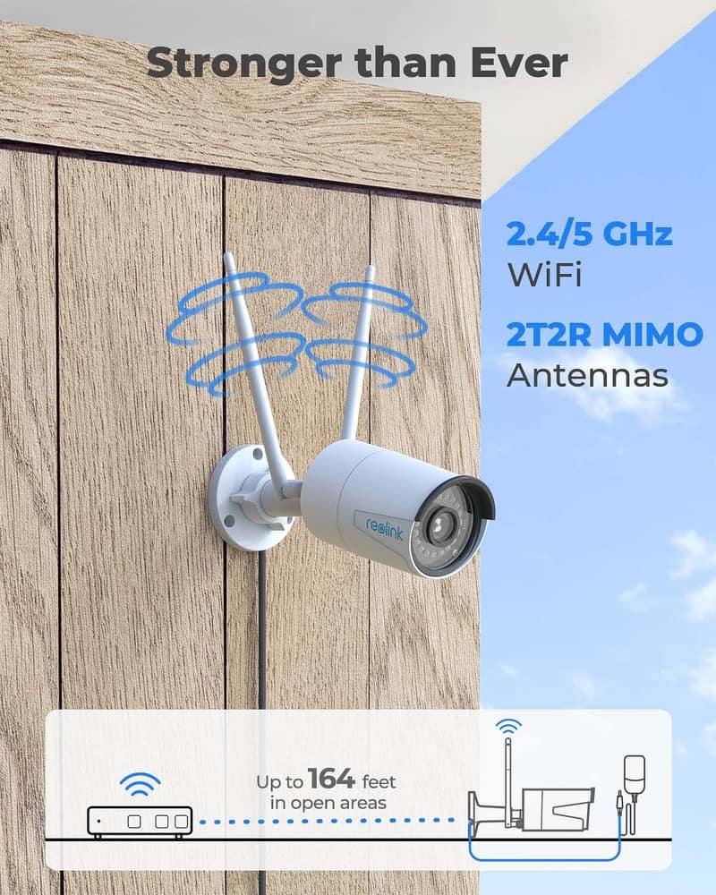 REOLINK RLC-410W - Security Camera Outdoor, 4MP Plug-in WiFi Security 1