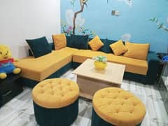 Sofa set L shape for sale. only 1 month use