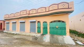 16Marla House With 4shops in shehzad town jauharabad