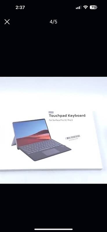 MoKo Type Cover For Microsoft Surface Pro 8 2021/Pro X 13",kyboard 3