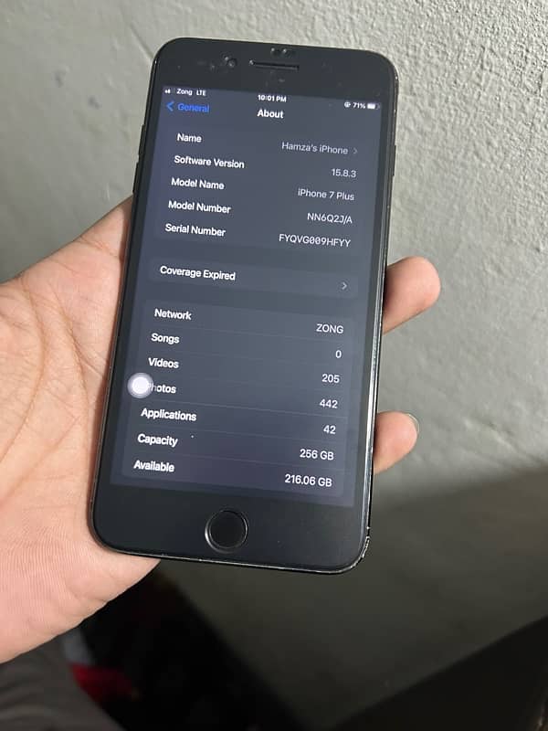 IPhone 7 plus 256 gb 0