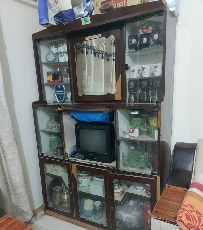 Wooden Showcase divider furniture. 1