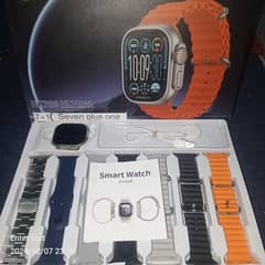 7 in 1 Smartwatch , Hk700, Android Watch , With 7 Streps , Mobilewatch