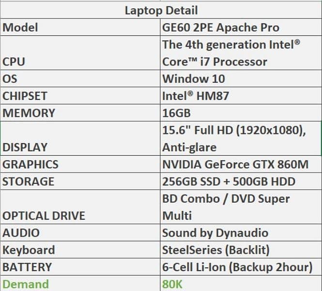 MSI GE60 2PE Apache Pro Gaming Laptop 5