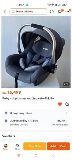 Imported Baby Carry Coat And Car Seat