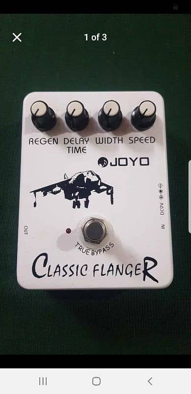 Joyo Classic Flanger electric guitar pedal. 0