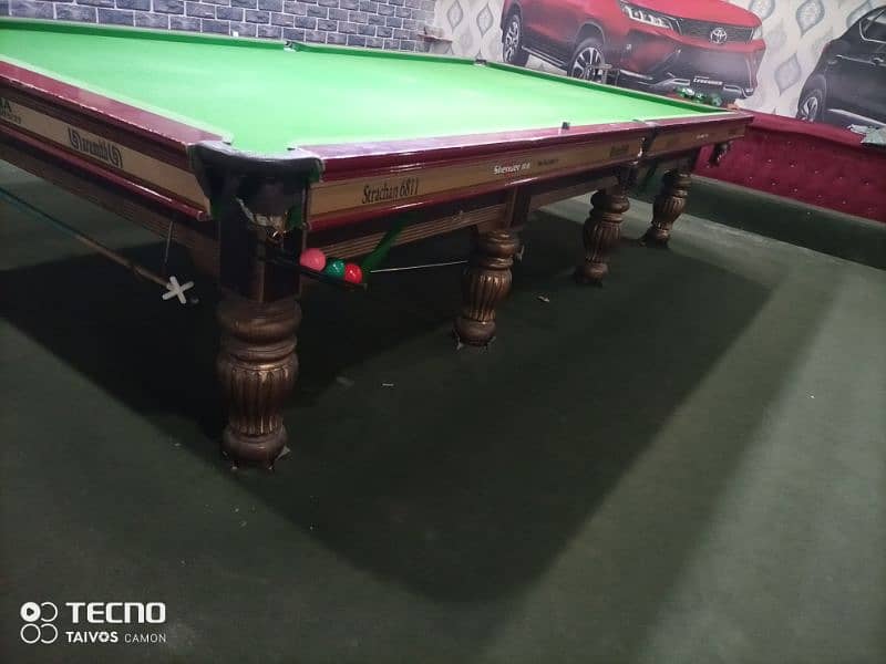 Shender Snooker table 6/12 2