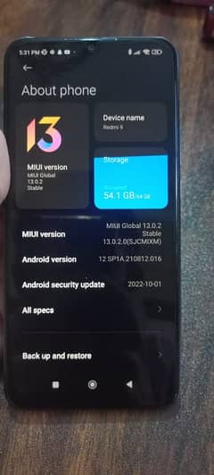 Xiaomi Redmi 9 with box