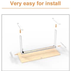 Electric Height adjustable frame table extendable width desk 1 motor