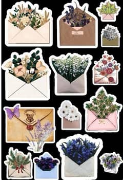 sticker sheets for journaling, room decore, artwork & many more.