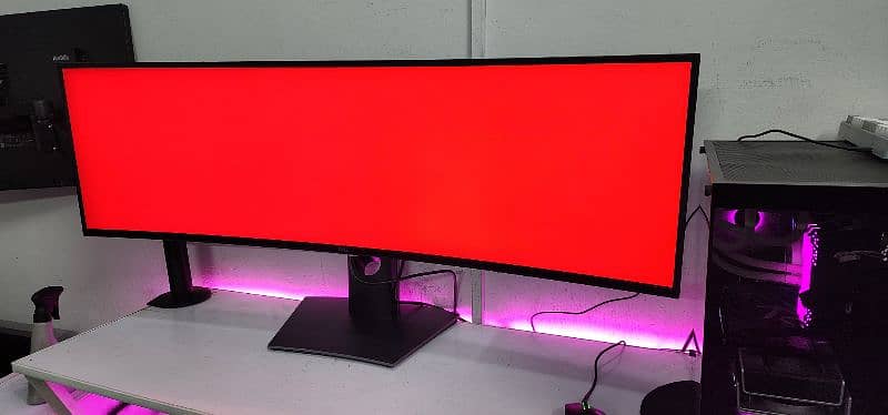 Dell 49" 5K curved Ultra wide Monitor Box with accessories 7