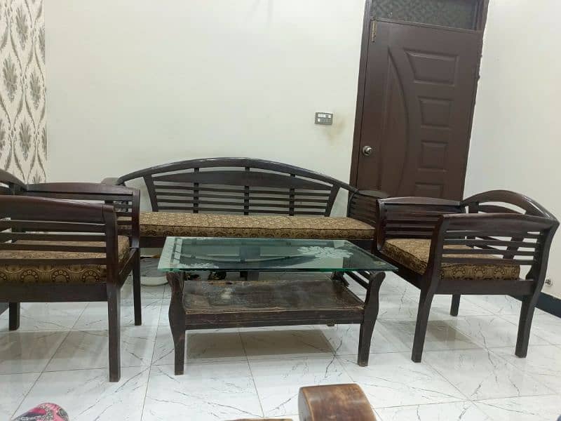 5 seater sofa set with glass table 4