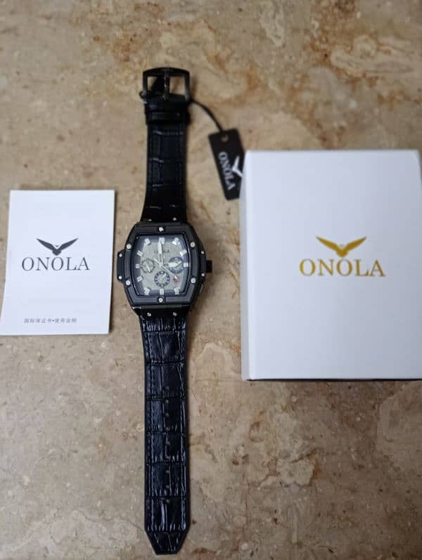 ONOLA ON6813 LX Automatic Chronograph (BLACK) Limited Edition Watch 0