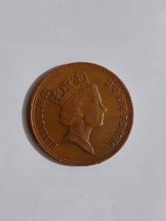 two pence D. G. REG. F. D. 1986 ELIZABETH 11