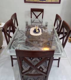 6 chair dinning table for sell