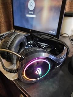 Gaming headphones with RGB lights and Mic