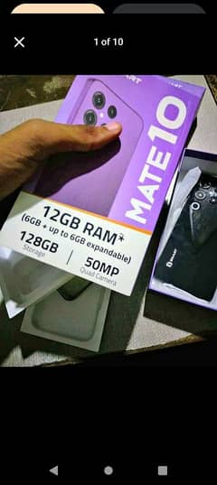 Xsmart mate 10 12gbram 128gb rom Just box open