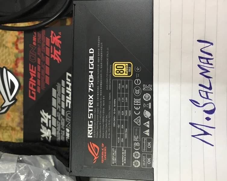 Asus Rog Strix 750W 80+ Gold PSU - Computer Components - 1096100029
