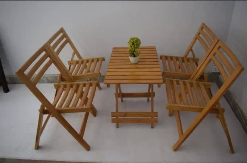 wooden beach wood folding chairs and table folding set 4 chairs 1