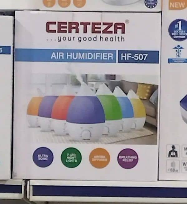 HF 507 - CERTEZA Ultrasonic Air Humidifier - Humidifier for Room col 9