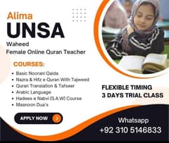 Online quran teacher available