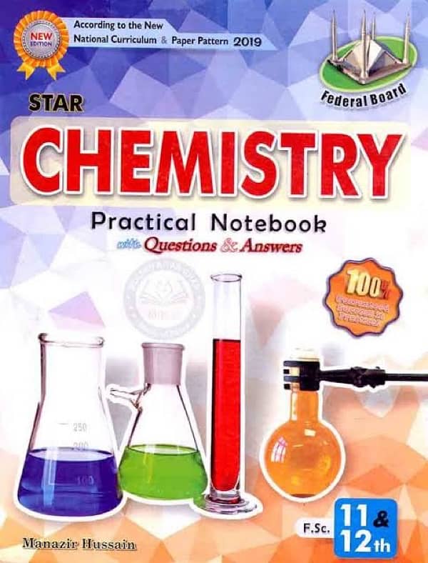 fbise class 9,10,11 and 12 chemistry practical notebooks 0