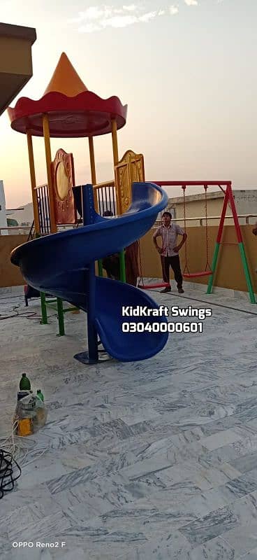 kids Slide/Swings/Kids rides/jhula/Spring rider/jungle gym/gazebo/bar 4