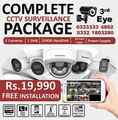 Hikvision CCTV Complete Package Camera/DVR/Hard Disk/Power Supply