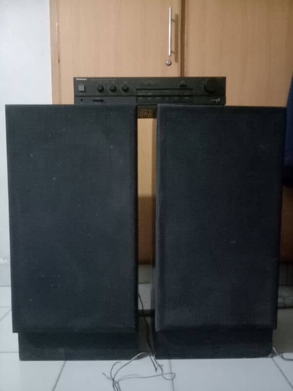 Namco 120Z deck speakers & Technics integrated stereo amplifier 0