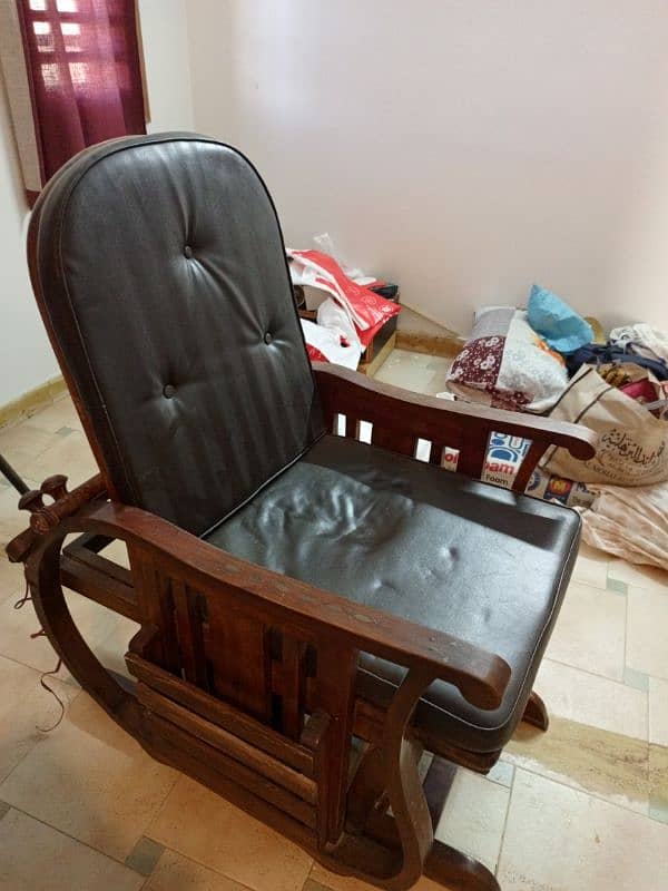 pure sheesham rocking chair 1