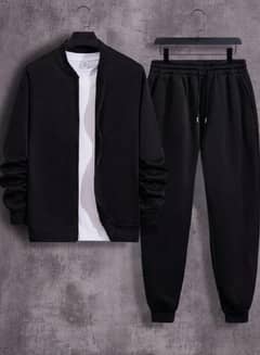 Men's Polyester Zipper Track Suit 3 Pcs