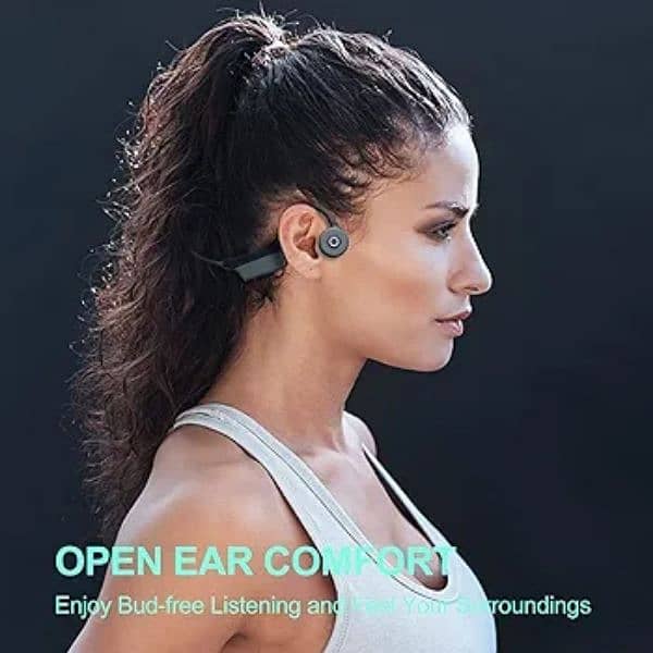 Bone Conduction Headphones Bluetooth Wireless Earphones mic open air 2