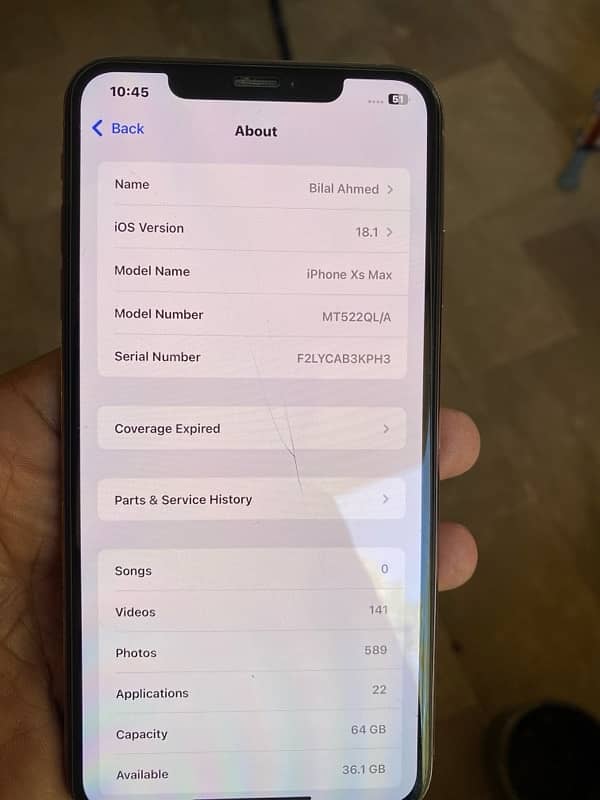 I Phone XS MAX (PTA APPROVED) 6