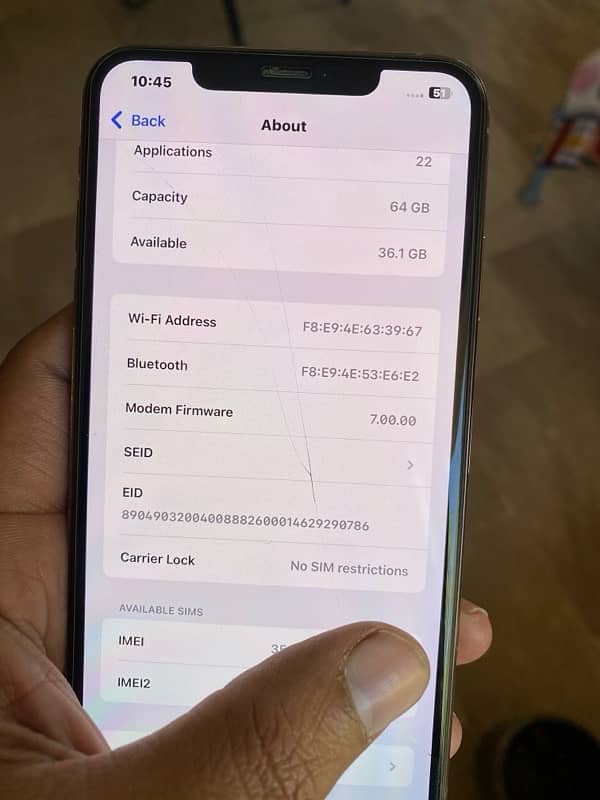 I Phone XS MAX (PTA APPROVED) 7