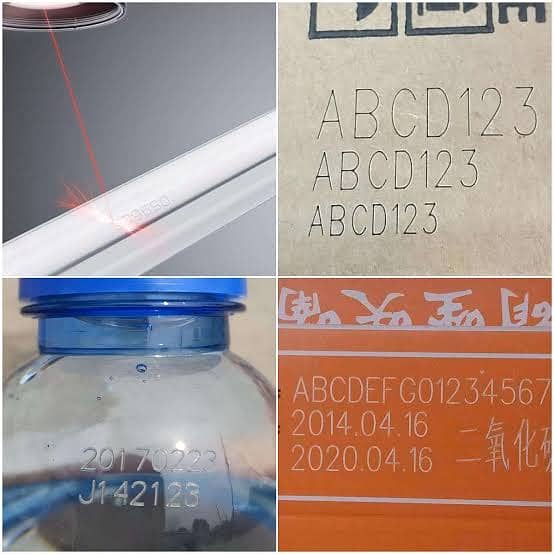 Co2 fly laser pet bottle marking 3