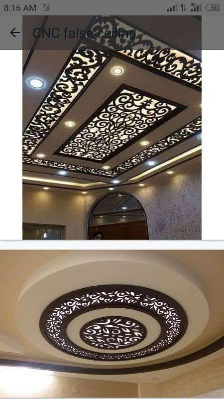 pop celling, gypsum board celling,pvc celling, gypsum 2/2, cnc celling 8