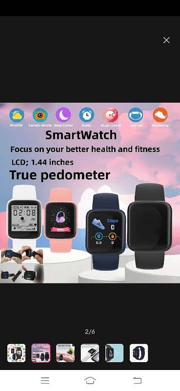 Digital sports watch with real step count and BP ,blood pressure 2