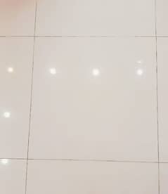 ash white floor tiles