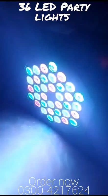 RGB 18 LED DJ DISCO Light for Parties Events  Color Change wall Light 3