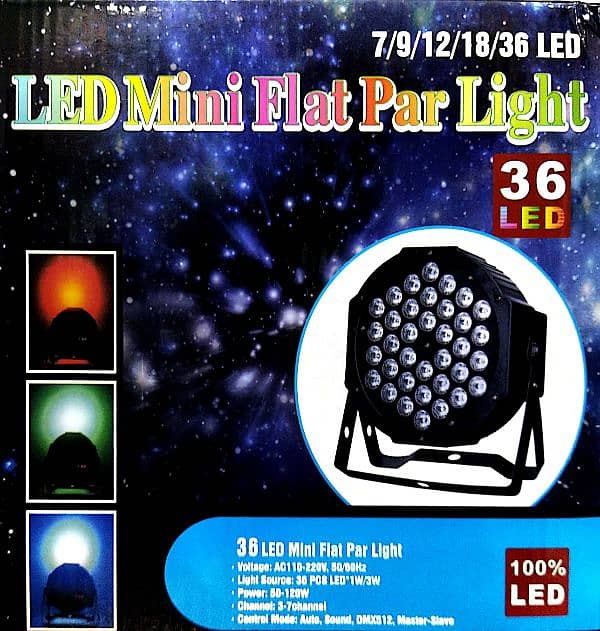 RGB 18 LED DJ DISCO Light for Parties Events  Color Change wall Light 10