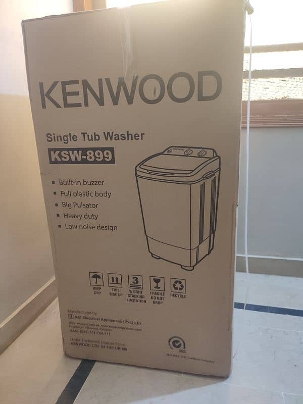 Kenwood Washing machine(New)8kg 1