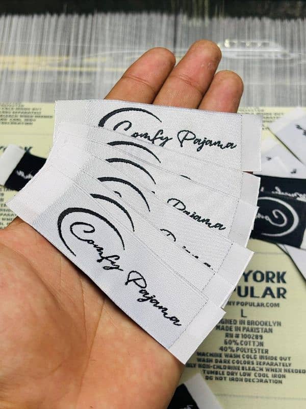 Woven Label|Clothing labels|Label|Patches|Hang tag|Logo|Fabric Tags 1