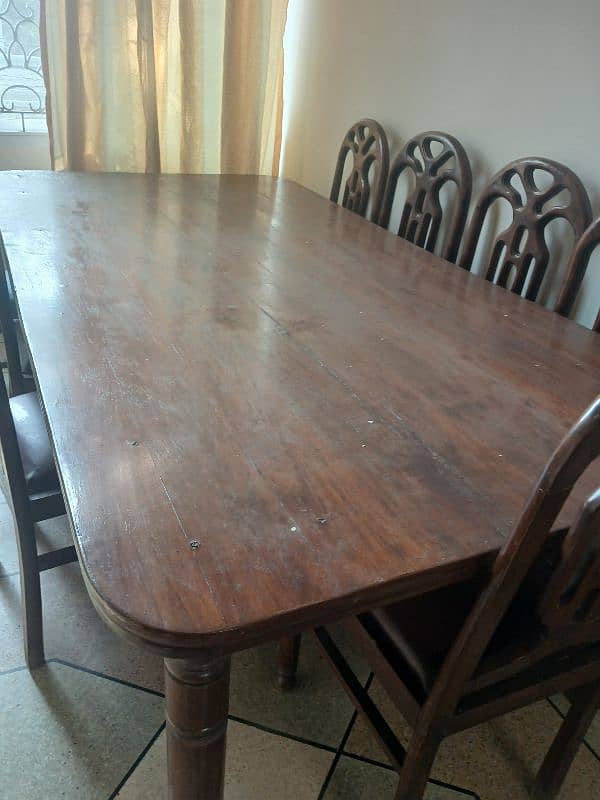 Large Size Dinning Table with Chairs 3